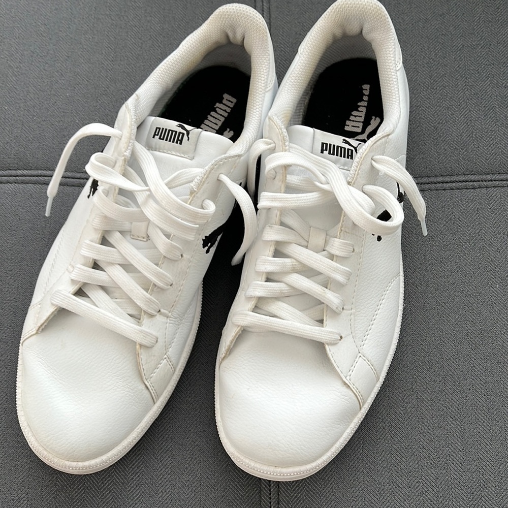 COPY - Mens white leather puma sneakers